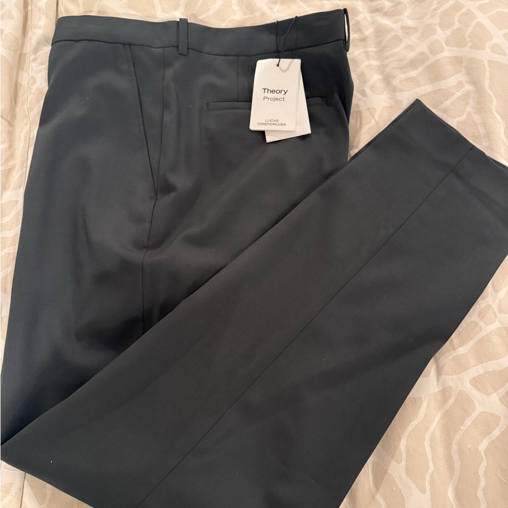 Theory Men's Dark Gray Dress Pants